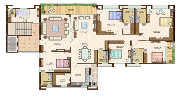 Featured Image of Godrej Planet 4 BHK Floor Plan