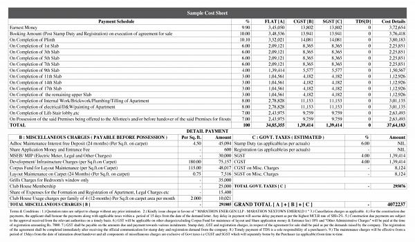 Featured Image of Godrej Regal Pavilion Cost Sheet 